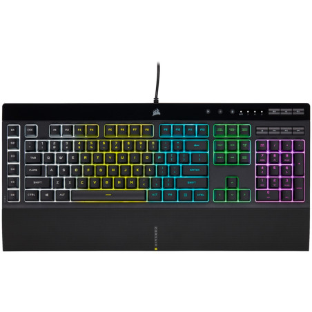 Corsair K55 RGB PRO keyboard Gaming USB QWERTZ German Black