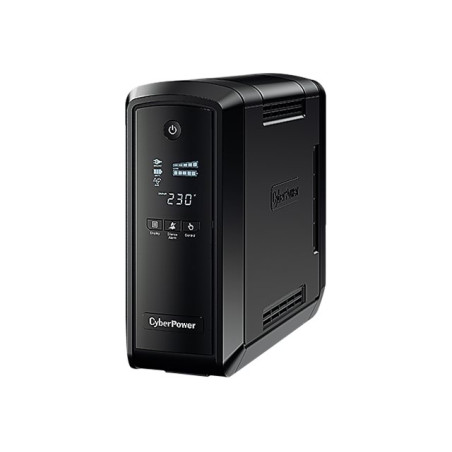CYBERPOWER CP900EPFCLCD UPS 900VA/540W Sinewave PFC compatible Green Power LCD Display USB Management-Software