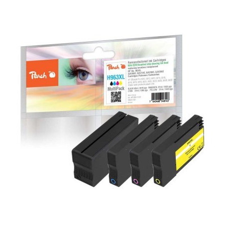 Peach PI300-1031 ink cartridge 4 pc(s) Compatible High (XL) Yield Black, Cyan, Pink, Yellow