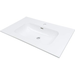Ceramic recessed washbasin...