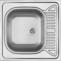 1-bowl steel sink with...