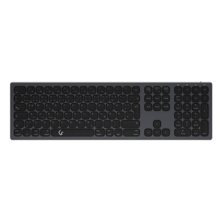 KeySonic KSK-8023BTRF (DE) keyboard Universal Bluetooth QWERTZ German Anthracite, Black