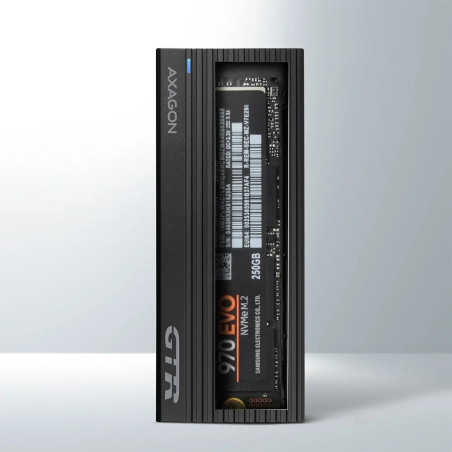AXAGON External USB-C 3.2 Gen 2 metal box for M.2 NVMe SSDs | EEM2-GTR