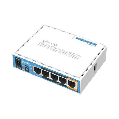 MikroTik | RB952Ui-5ac2nD | hAP ac lite | 802.11ac | 867 Mbit/s | 10/100 Mbit/s | Ethernet LAN (RJ-45) ports 5 | MU-MiMO Yes | 12 month(s)
