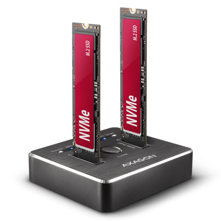 SSD ACC DOCK STATION USB-C/2XM.2 NVME ADSA-M2C AXAGON