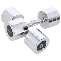 Chrome dumbbells 2x8 kg HMS...