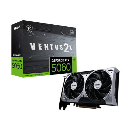 MSI GeForce RTX 5060 8G VENTUS 2X OC | NVIDIA | 8 GB | GeForce RTX 5060 | GDDR7 | HDMI ports quantity 1 | PCI Express Gen 5 x16