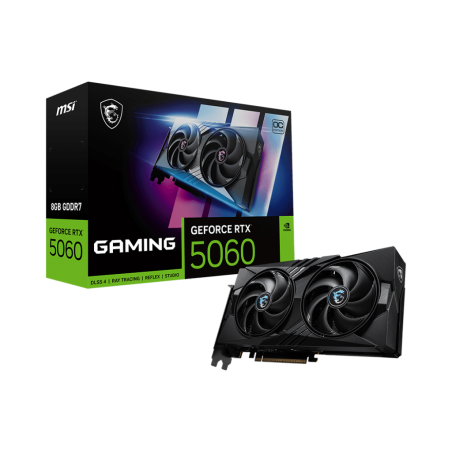MSI GeForce RTX 5060 8G GAMING OC | NVIDIA | 8 GB | GeForce RTX 5060 | GDDR7 | HDMI ports quantity 1 | PCI Express Gen 5 x16 pin(uses x8)