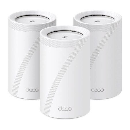 Wireless Router|TP-LINK|Wireless Access Point / Router|3-pack|9300 Mbps|Mesh|Wi-Fi 7|USB 3.0|4x2.5GbE|LAN \ WAN ports 4|Number of antennas 4|DECOBE65(3-PACK)
