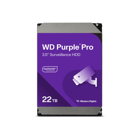 HDD|WESTERN DIGITAL|Purple Pro|22TB|512 MB|7200 rpm|3,5"|WD221PURP