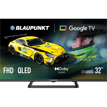 Blaupunkt QLED TV | 32QBG6000S | 32 | Smart TV | Google TV | Black