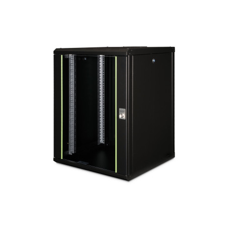 Digitus Wall Mounting Cabinet Unique Series | DN-19 16U-6/6-SW | 82 x 60 x 60 cm | Black