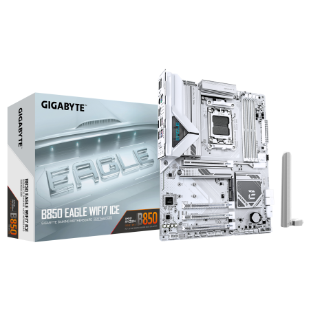 Mainboard|GIGABYTE|AMD B850|SAM5|ATX|Memory DDR5|Memory slots 4|B850EAGLEWF7ICE