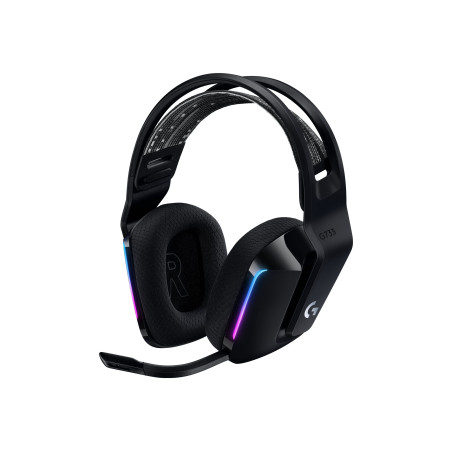 Logitech | Gaming Headset | G G733 | Wireless | Over-Ear | Black | Noise canceling