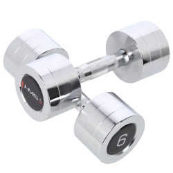 Chrome dumbbells 2x6 kg HMS...