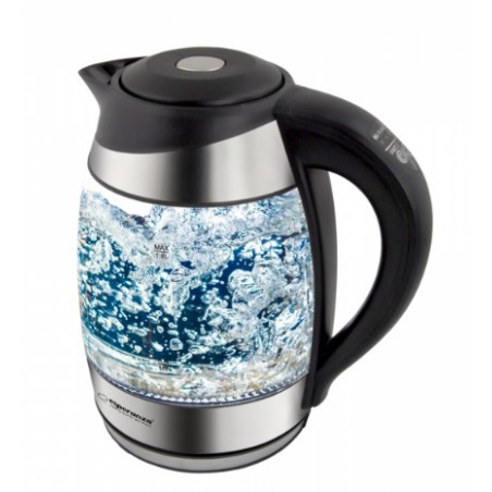 Esperanza EKK026 electric kettle 1.7 L 2200 W Black, Transparent