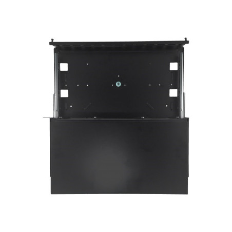 Alantec 24xSC duplex / 24xLC quad 19" 1U telescopic fibre optic patch panel with mounting accessories (grommets, cable ties) (FOP-1U-24SCD-C-P)