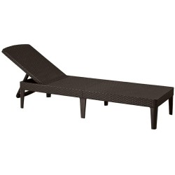 KETER POLY RATTAN LOUNGER...