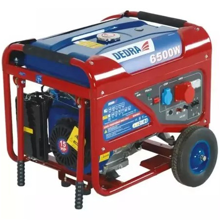 DEDRA DEGB7503K engine-generator 6000 W 25 L Petrol Red