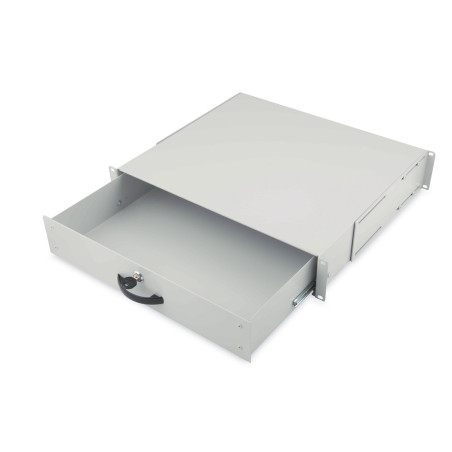 Digitus Lockable drawer for 482.6 mm (19") network and server cabinets, 2U