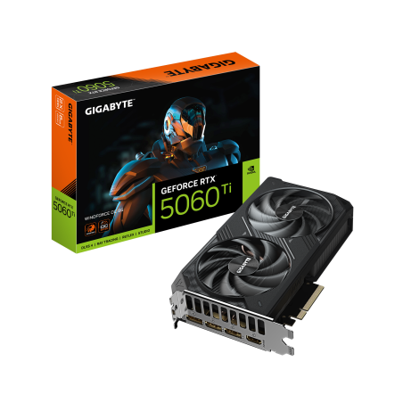 Gigabyte GeForce RTX 5060 Ti WINDFORCE OC 8G | NVIDIA | 8 GB | GeForce RTX 5060 Ti | GDDR7 | HDMI ports quantity 1 | PCI-E 5.0