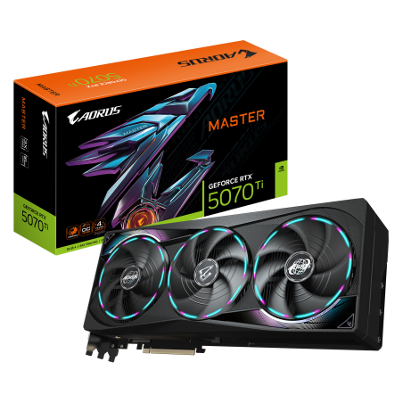Graphics Card|GIGABYTE|NVIDIA GeForce RTX 5070 Ti|16 GB|GDDR7|256 bit|PCIE 5.0 16x|GPU 2670 MHz|Dual Slot Fansink|1xHDMI|3xDisplayPort|GV-N507TAORUSM-16GD