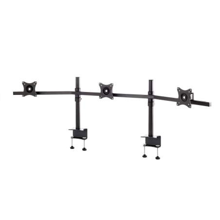 EDBAK Desk Mount | SV11 desk mount for three monitors | Height adjustment, tilt | 19-27 " | Black
