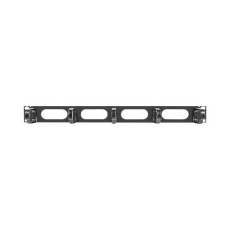 LANBERG 19inch cable management AK-1205-B panel 5 rings type B 1U black