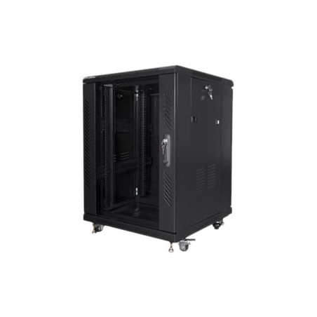 LANBERG FF01-6615-12B free-standing rack 19inch self-assembly flat pack 15U/600x600mm black