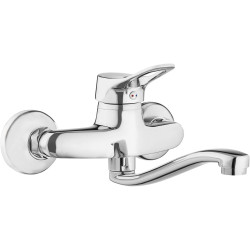 Wall-mounted kitchen faucet