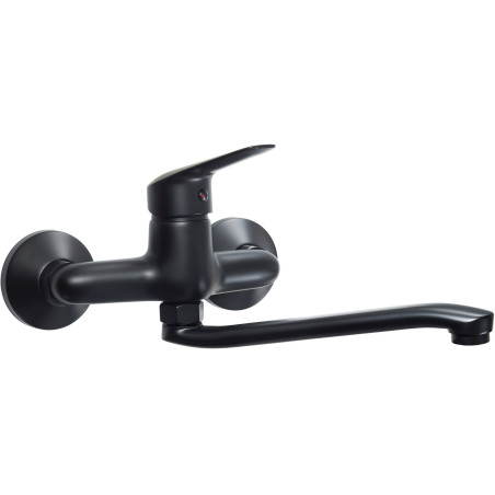 Wall-mounted kitchen faucet