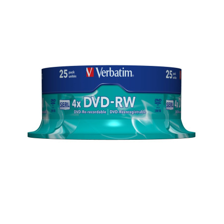 DVD-RW Verbatim 4,7GB 25pcs Jew     4x