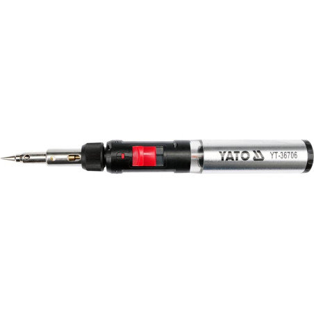 Yato YT-36706 soldering iron Gas soldering iron 1300 °C Black, Red, Stainless steel