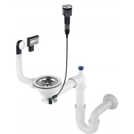 Siphon for 1-bowl granite sink - Space-Saver