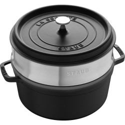 STAUB round cast iron pot...