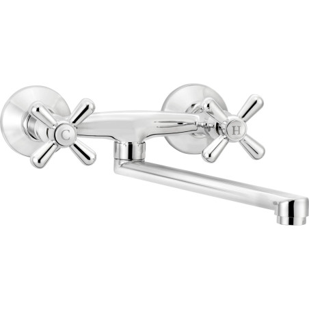 Wall-mounted kitchen faucet