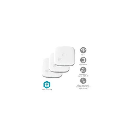 Smoke Detector Nedis SmartLife WIFIDS21WT3 3 pcs