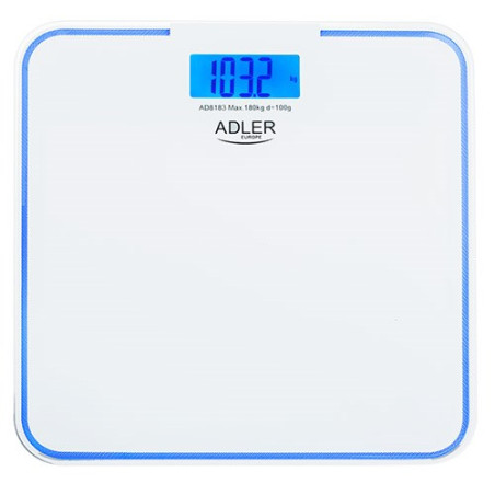 Bathroom scale ADLER AD 8183 with edge lighting White