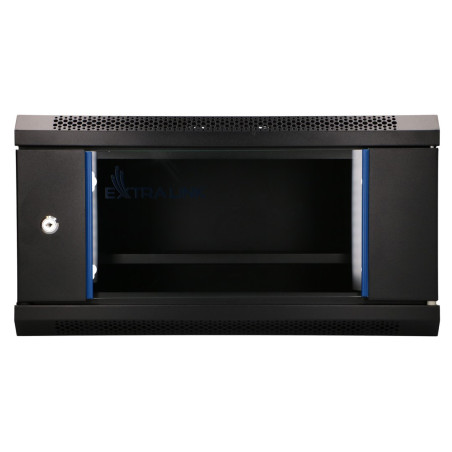 Extralink LITE 4U 530X400 WALL-MOUNTED RACKMOUNT CABINET BLACK Freestand/Wall/Floor mounted rack