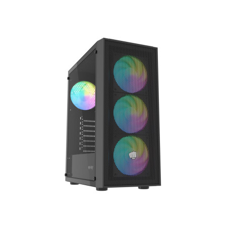 OBUDOWA FURY SHOBO SH8F ARGB MIDI TOWER Z OKNEM CZARNA