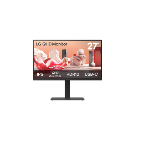 LG | 27BA75QB-B | 27 " | IPS | 16:9 | 100 Hz | 5 ms | 2560 x 1440 pixels | 280 cd/m² | HDMI ports quantity 1 | Black