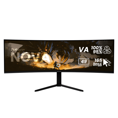 Arozzi | Nova | 49 " | VA | 32:9 | 165 Hz | 4 ms | 5120 x 1440 pixels | 350 cd/m² | HDMI ports quantity 2 | Black