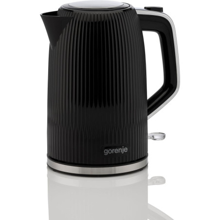 Gorenje K17DPB | Kettle | Electric | 1.7 L | 2200 W | Plastic/Stainless steel | 360° rotational base | Black