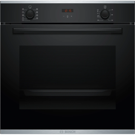 Bosch Oven | HBA2340B0 | 71 L | Electric | Hydrolytic | Knobs | Convection | Height 59.5 cm | Width 59.4 cm | Black