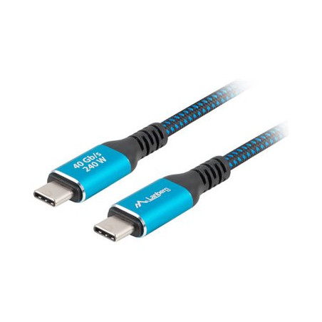 Lanberg | USB-C M/M 4.0 CABLE 240W 8K 60HZ | CA-CMCM-45CU-0015-BK