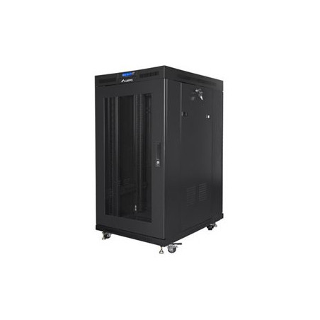 Lanberg | Rack cabinet 19" free-standing 22U/800x1000 (flat pack) with mesh door | FF01-8022-23BL | Black
