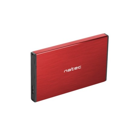 NATEC HDD ENCLOSURE RHINO GO (USB 3.0, 2.5", RED)