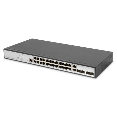 Digitus | 24-Port Gigabit Switch | DN-80221-3 | Managed L2 | Desktop/Wall-mountable