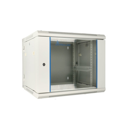 Extralink Rackmount cabinet 9U 600x600 AZH Gray wall mounted, swing type