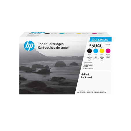 HP ersetzt Samsung CLT-P504C 4er Pack Schwarz Farbe Toner